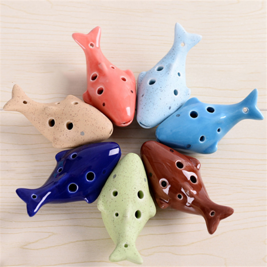 6 Hole Ceramic Ocarina - SensoryFun.com