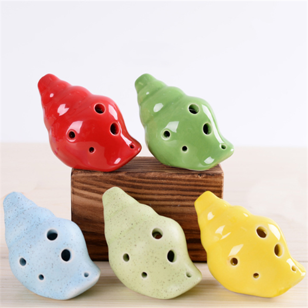 6 Hole Ceramic Ocarina - SensoryFun.com