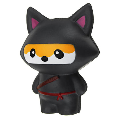 Squishy Ninja fox Panda Squeeze Toy - SensoryFun.com