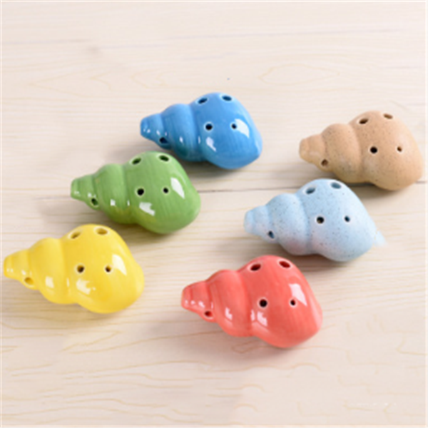 6 Hole Ceramic Ocarina - SensoryFun.com