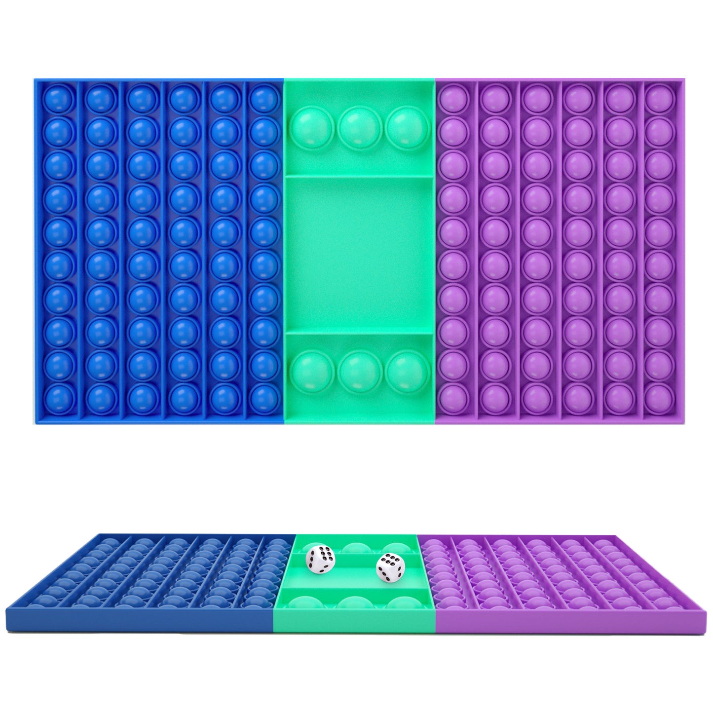 Large Pop It Board Games with Dice