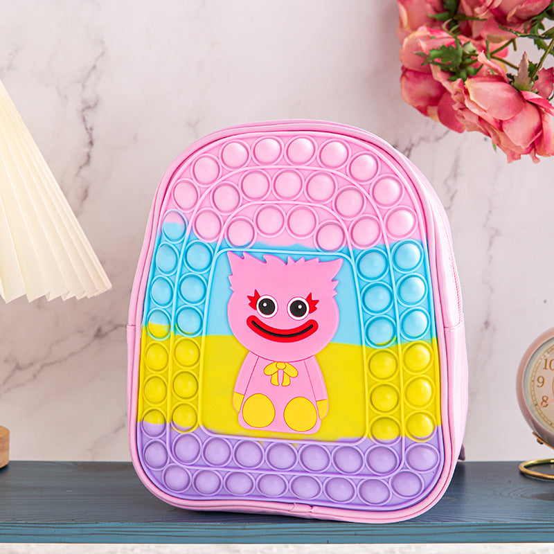 Cute Small Pop It Backpacks Unicorn, KissyMissy design