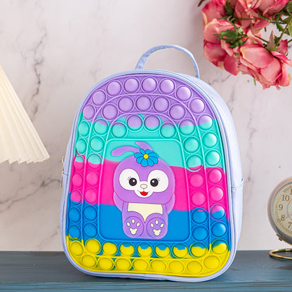 Cute Small Pop It Backpacks Unicorn, KissyMissy design