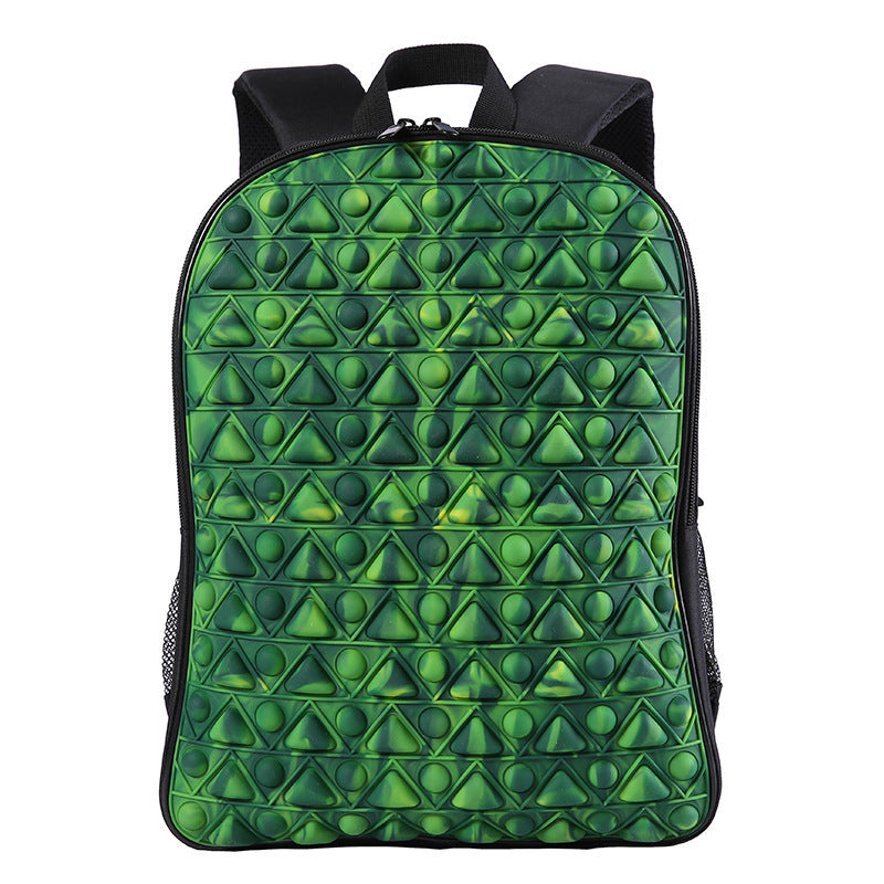 Silicone Popem' Popit Backpack Finger Fidget School Bag 40cm