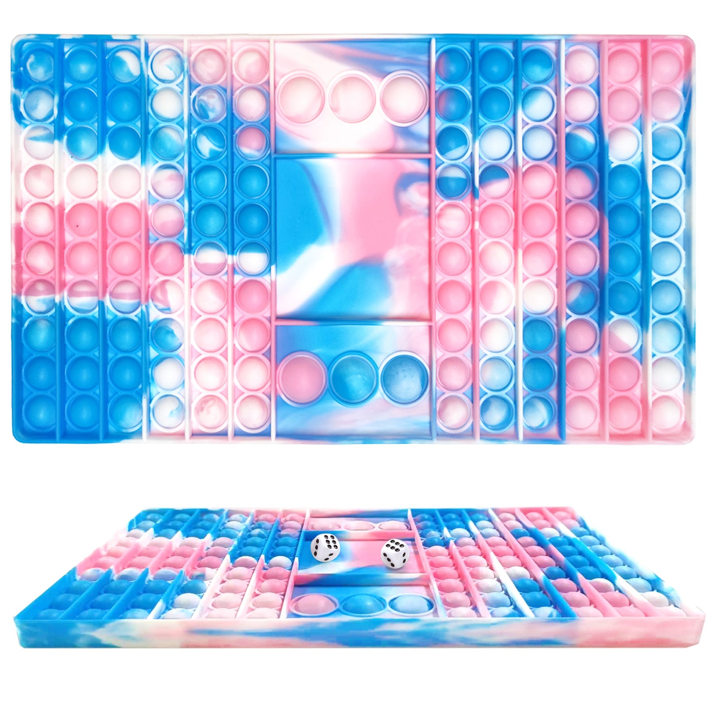 Large Pop It Board Games with Dice