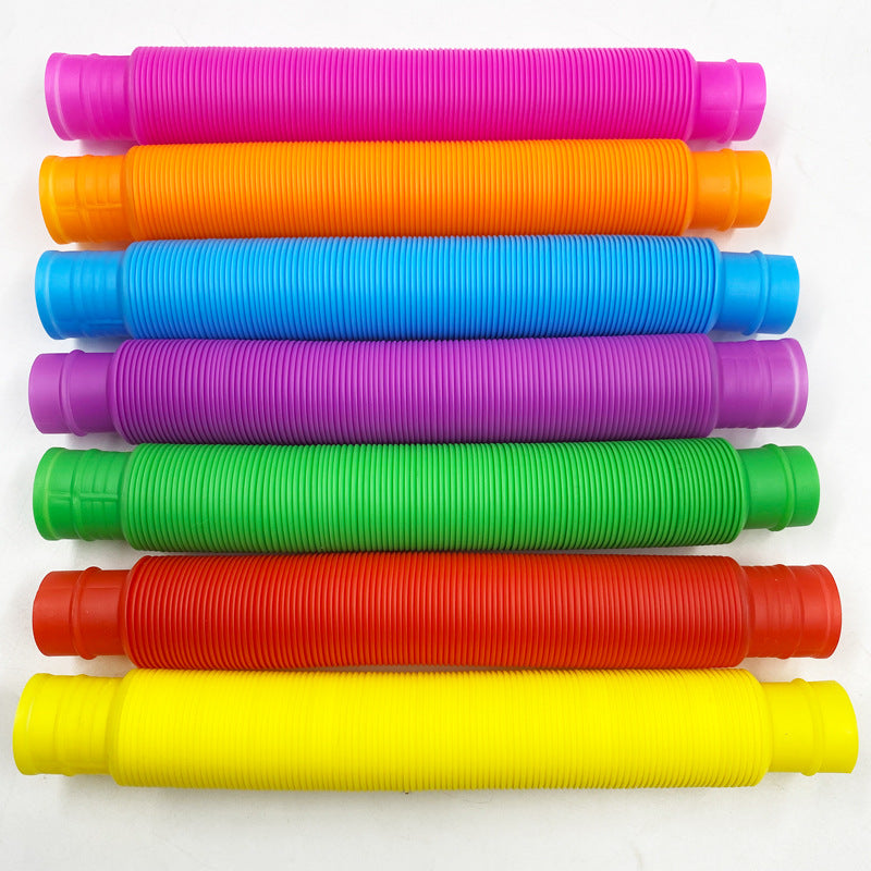 Colourful Plastic Pop Tube Fidget - SensoryFun.com