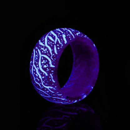 New Design Glowing in the Dark Ring Luminous Glow Rings