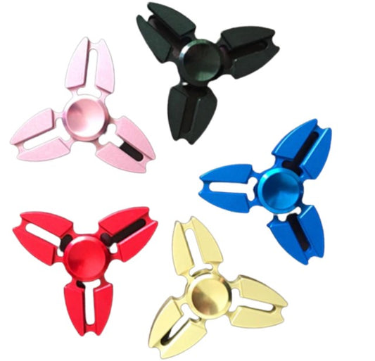 Aluminium Triangle Crab Fingertip Spinner - SensoryFun.com