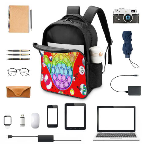 Dual Compartment Student Backpack & School Bag - Custom Design