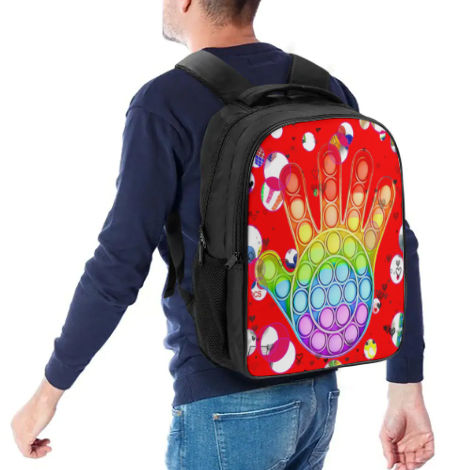 Dual Compartment Student Backpack & School Bag - Custom Design